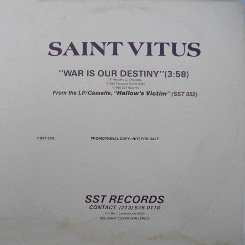 Saint Vitus : War Is Our Destiny